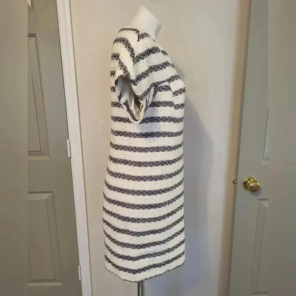 Sail to Sable(STS) Striped Tweed Fully Lined Shift Dress(10) - Picture 3 of 10